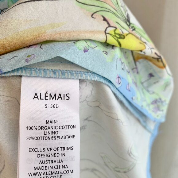 Alemais Anouk Sky Blue Mid-Length Dress - Picture 16 of 16